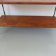 Scandinavian wood and metal shelf 60s 70s