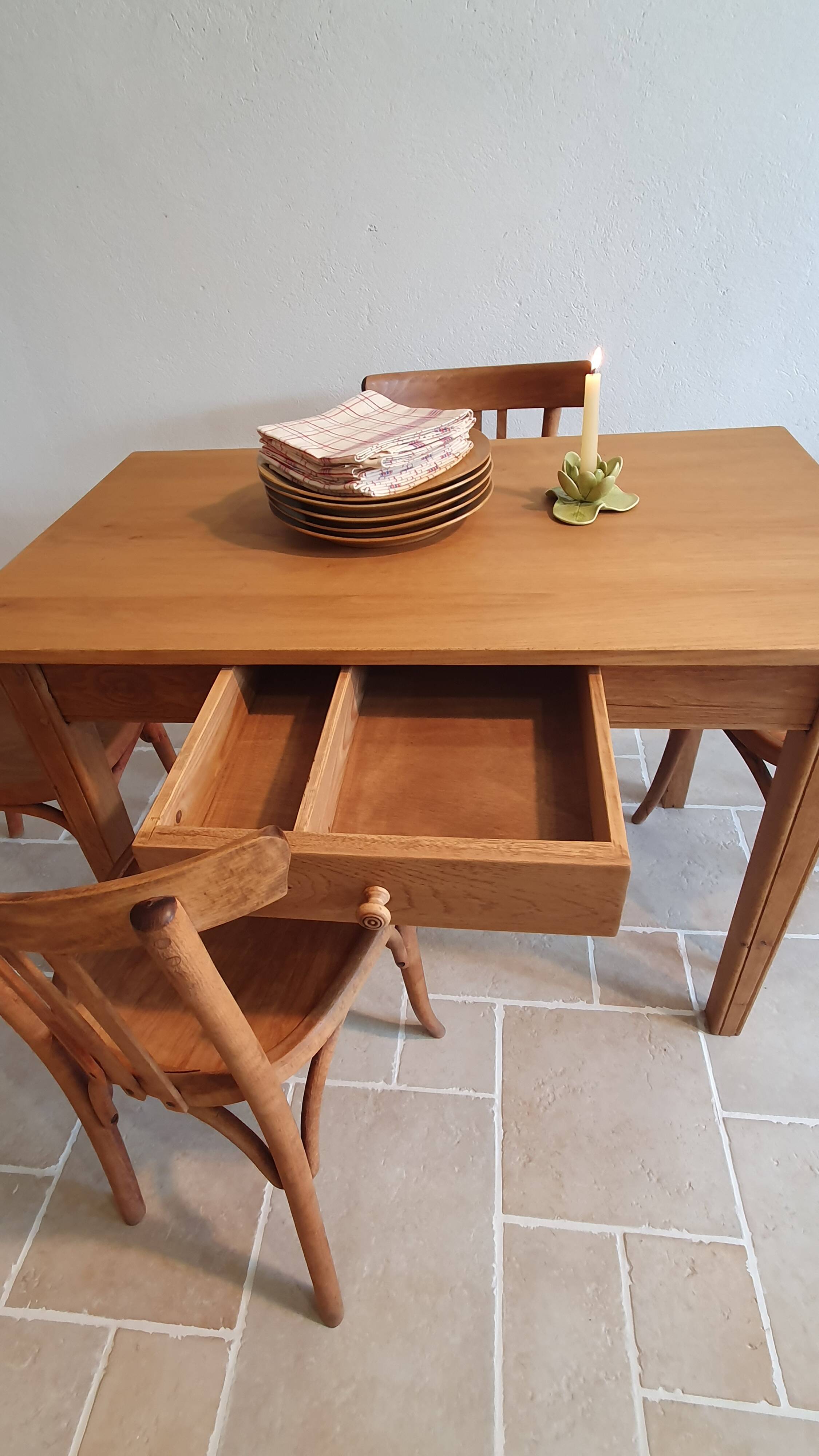 Solid wood kitchen table