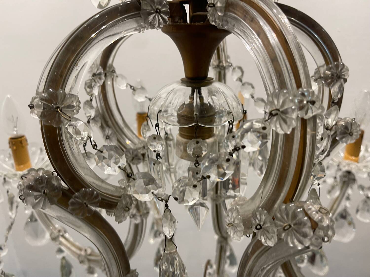 Large Crystal Maria Teresa Chandelier 1950's