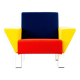 ETTORE SOTTSASS. Armchair from the Westside series for Knoll International.
