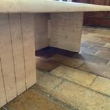 Travertine coffee table