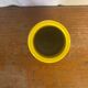 Vintage Pop Art Ceramic Vase, Yellow, Orange, Red, Made in Italy, 1970s