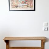 Old wall or standing shelf in solid pine