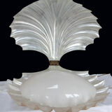 Liane Rougier lamp shell Benetier design 1970 in methacrylate