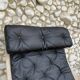 Pernilla armchair new black leather by Bruno Mathsson, Dux, Sweden 1970