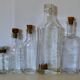 Suite of five vials of apothecary