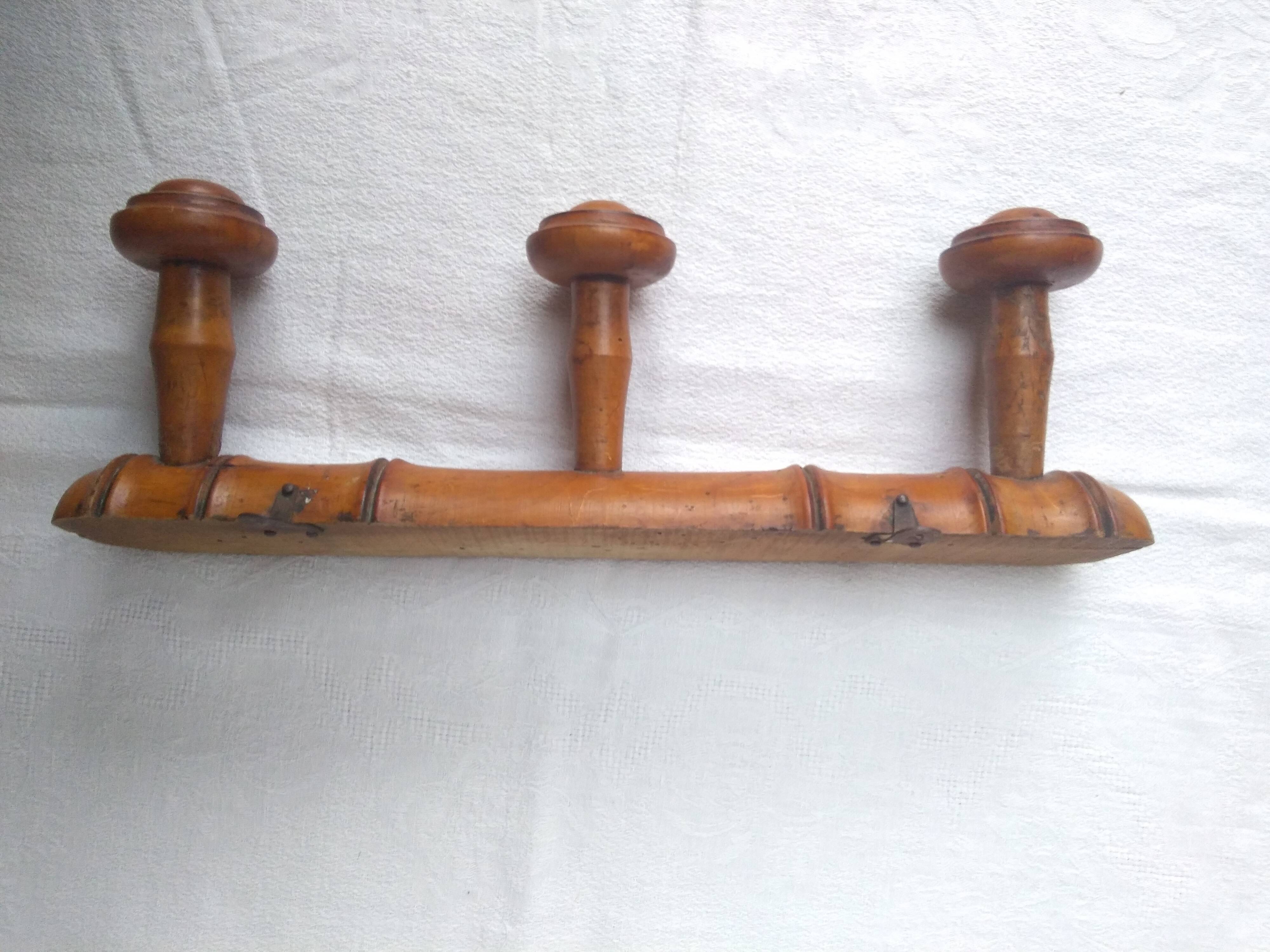 Old wall coat rack