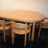 Dining table in solid pine by Rainer Daumiller for Hirtshals Savværk - 1971