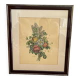 Reproduction botanical work Flowers