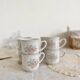 Vintage porcelain cups Country Market Collection made in Japan floral pattern
