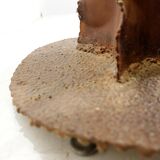 Cactus sculpture in patinated metal with rust effect H:172cm