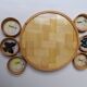 Butterfly rattan tray and coaster
