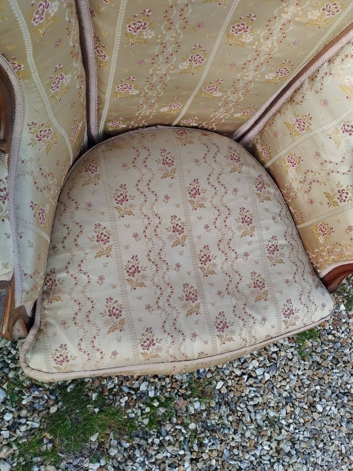 Paire de fauteuils anciens style louis xv