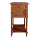 Nightstand in marked pine and marble, 37x81cm, 1940s, Art Deco, Gallé