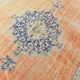 Blue Orange 250x350 cm Carpet, Vintage Large Rug, Turkish Antique Rug.