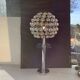 Lampe Vintage Cinétique Abat Jour Kare Plexi  Chrome Space age