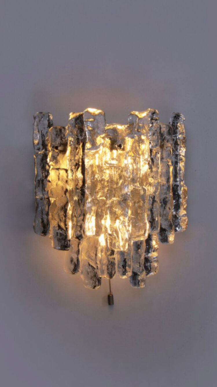 Kalmar Murano glass wall sconces