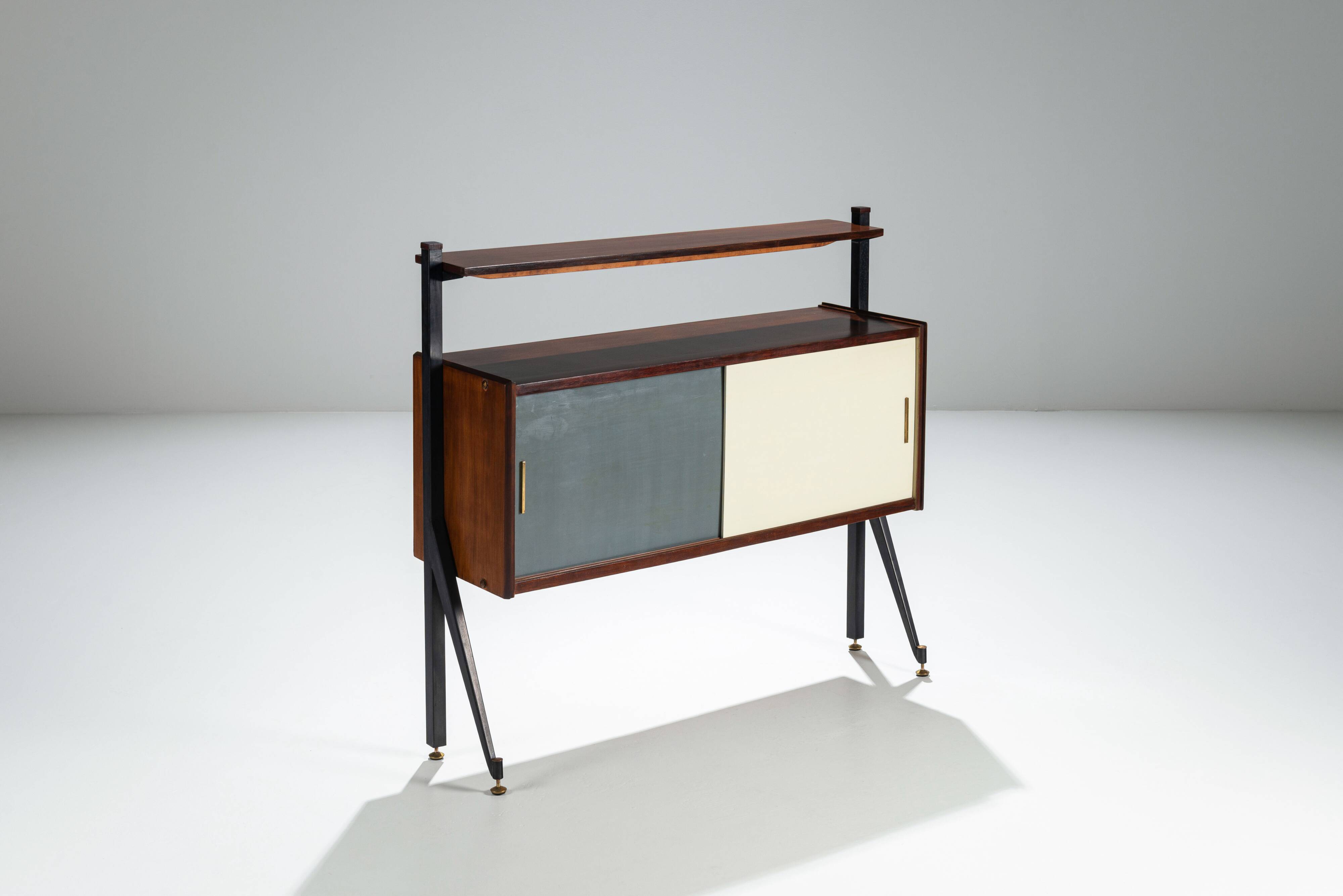 Italian sideboard with contrasting doors