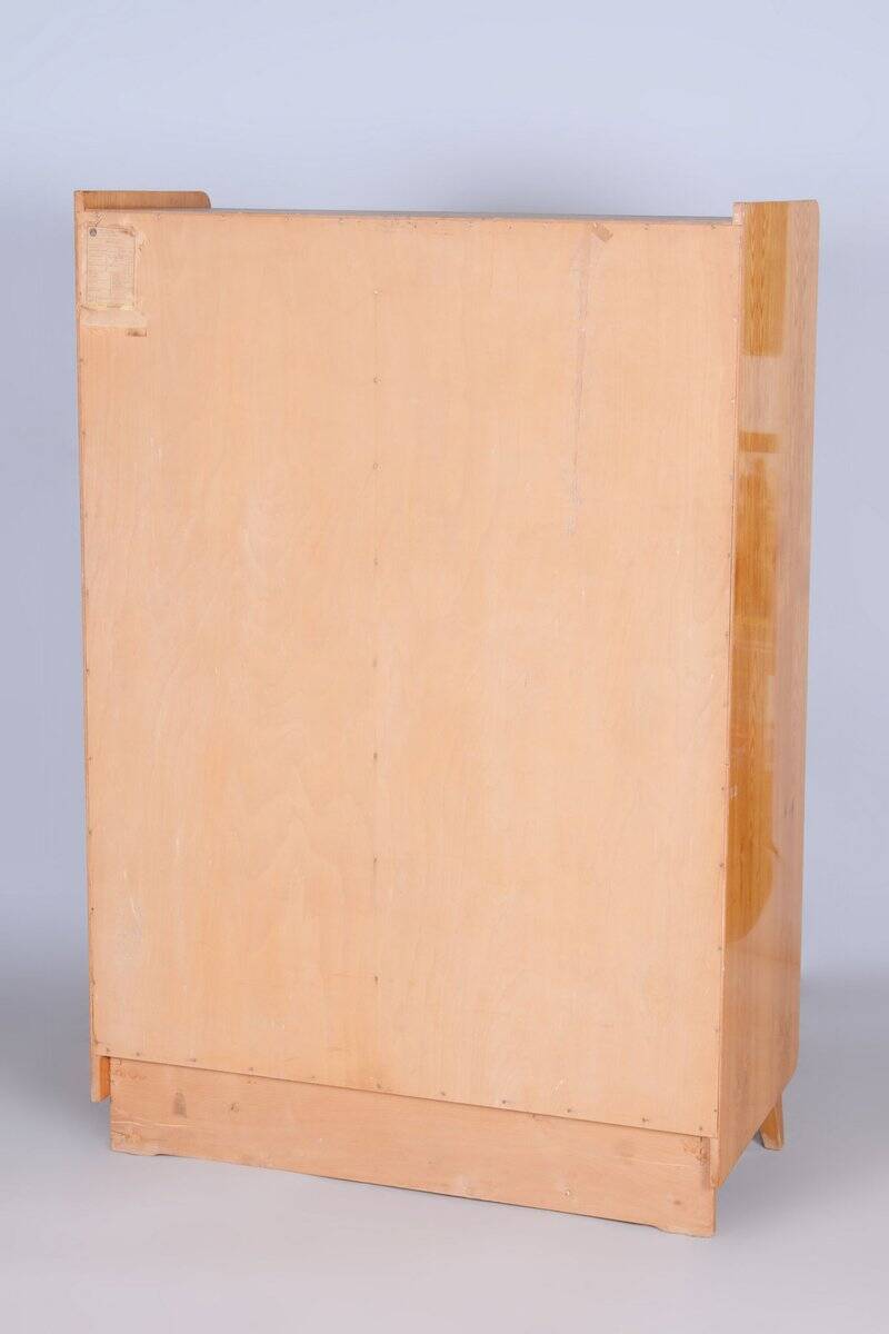Mid-Century Modern Wardrobe in Ash by Tatra Pravenec, Czech, 1950s