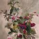 Tableau "Fuchsia Flower Throw" gouache, early 20th century