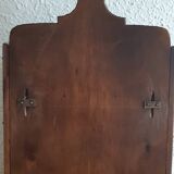 Wooden display stand with support
