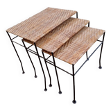 Nesting tables. vintage.