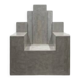Architectural armchair in polished concrete – Unique artisan piece.