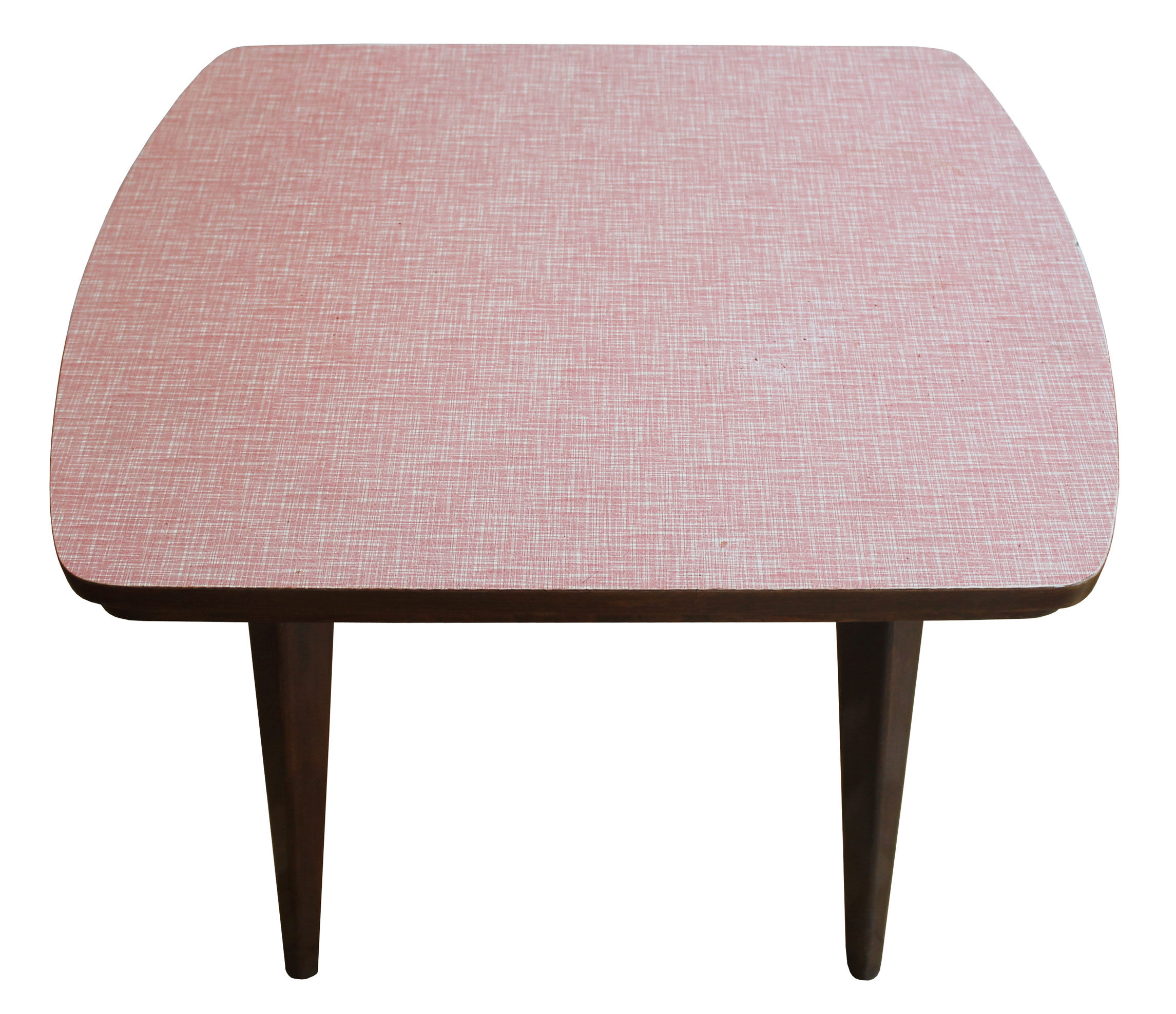 Table d’appoint mid century avec plateau en formica réglable
