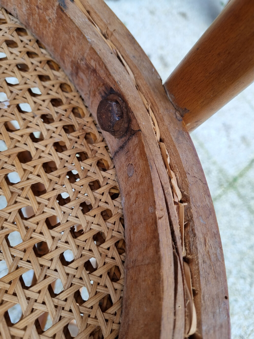 Pair of canned bistro chairs, J. Kohn early twentieth century.