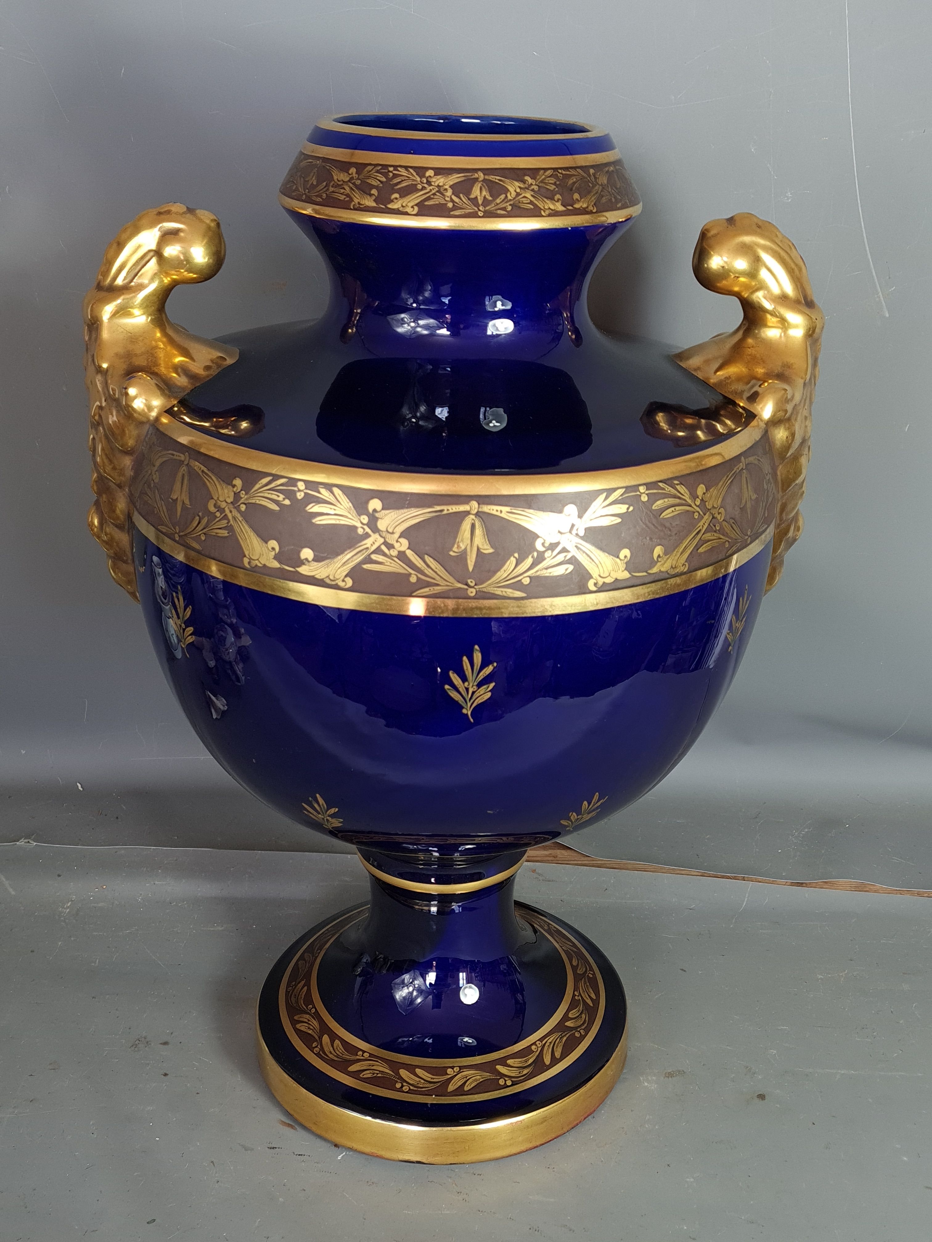 Tours porcelain vase - JAget & Pinon 53 cm SB