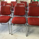 Ensemble de 10 chaises vintage chrome et tissus