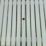 Vintage garden furniture R Gleizes in white painted wood