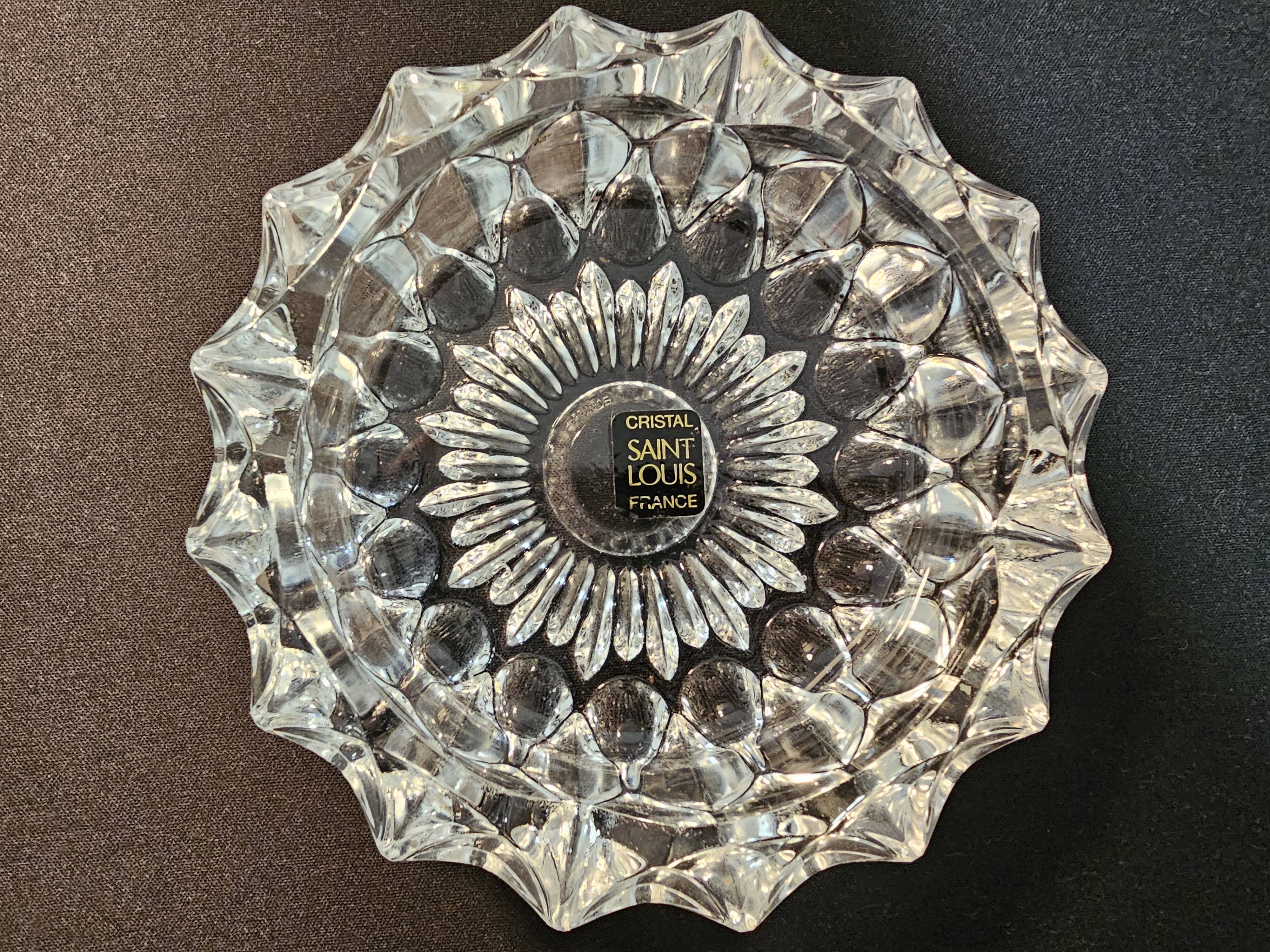Cendrier cristal Saint-Louis