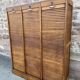 Vintage sliding curtain binder cabinet