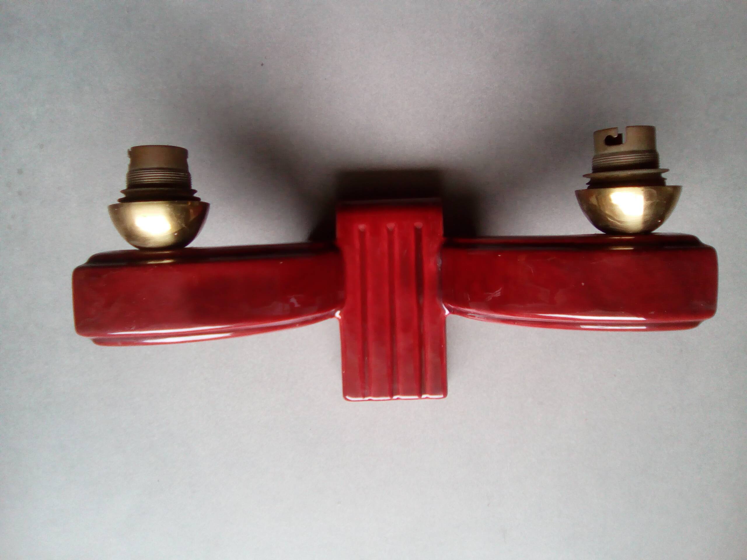 2-light art deco wall light