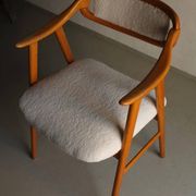 Scandinavian faux shearling chair | 1960s