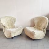 Pair of vintage armchairs by Annie Hieronimus for Cinna 1990