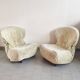 Pair of vintage armchairs by Annie Hieronimus for Cinna 1990