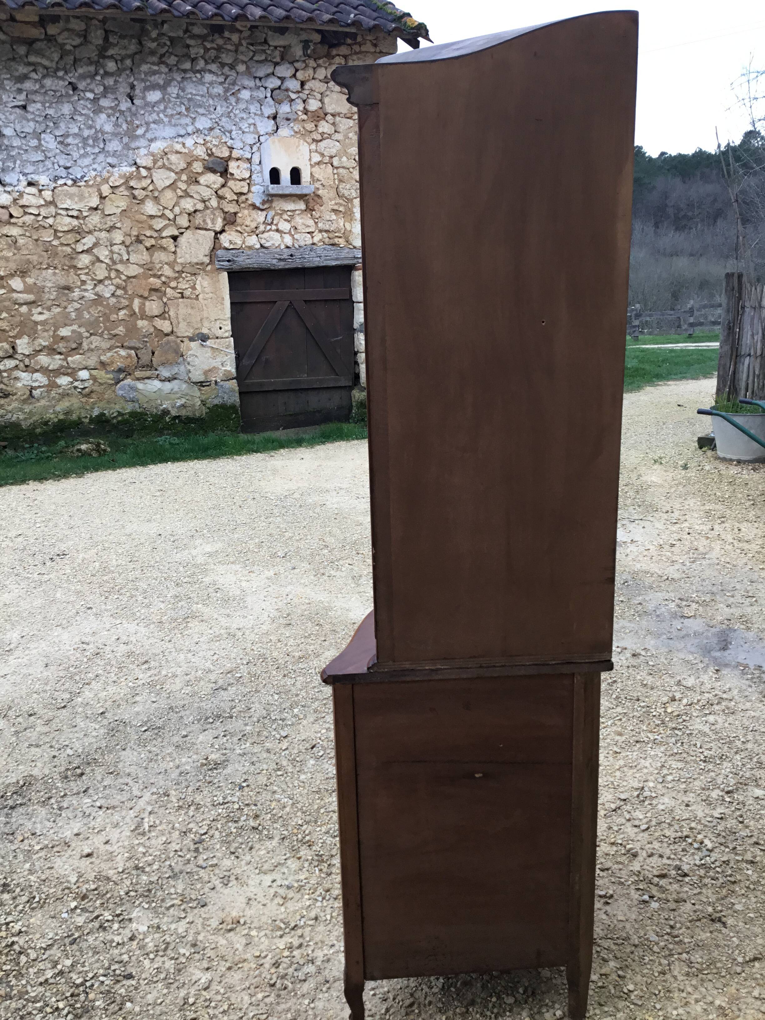 Glassed and curved corner mid-20th century