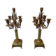 Napoleon III candelabra chandeliers in bronze and marble