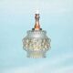 Vintage Scandinavian glass pendant, bubble glass pendant.