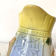 Art Deco pitchers in assorted barbotine lion Poët Laval