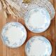 Set of 3 dessert plates in Nimy ironstone.