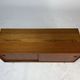 Buffet bas en teck vintage des années 60, style mid-century HiFi.