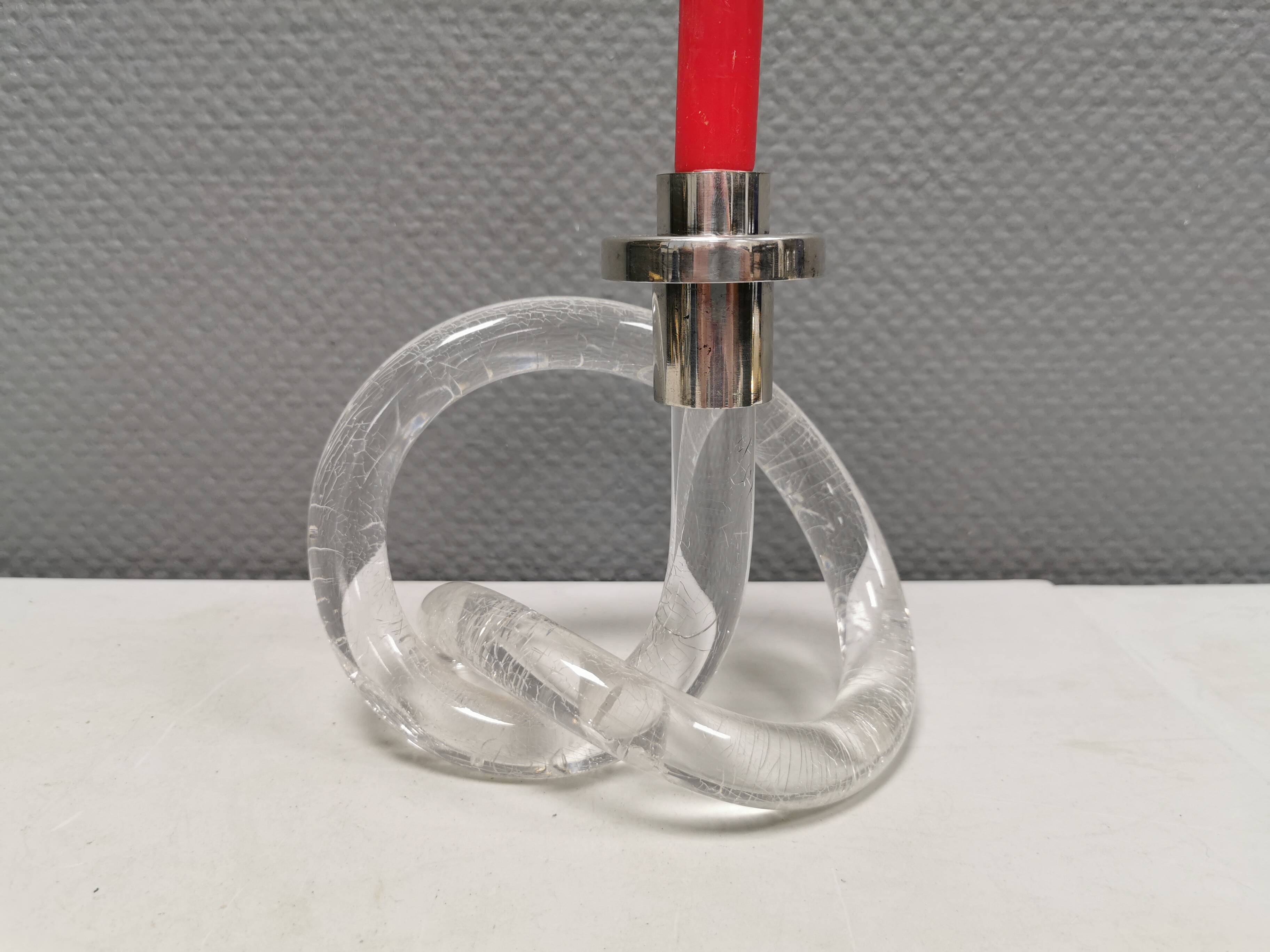 PRETZEL Candleholder by Dorothy Thorpe, 1950s.