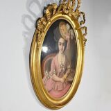 Important Pastel “The Girl with the Canary”, 19th century French school