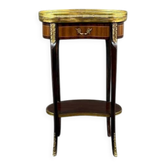 Guéridon de style Louis XVI en acajou et bronze doré, XXe Siècle