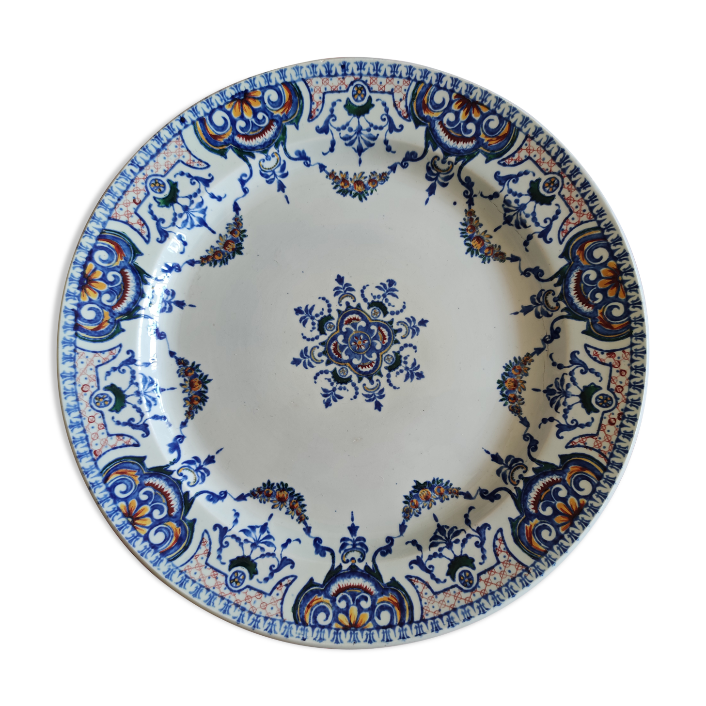 Faience factory Gien 1860 -71 Large dish 29 cm