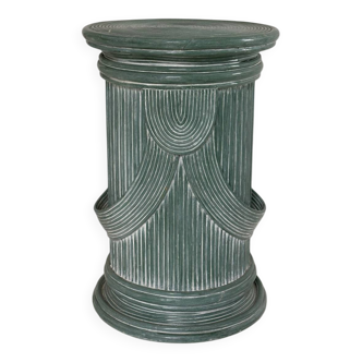 Colonne vintage en rotin