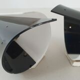 Pair of 1950 plexiglas appliques